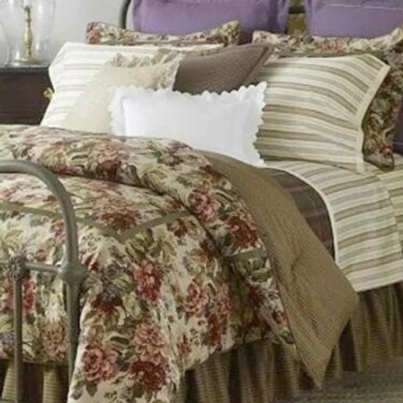 Chaps Bedding Ralph Lauren Chaps Rosemont Green Floral Queen